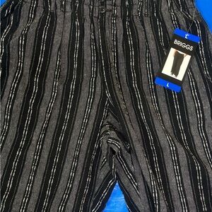 Briggs New York Black and White Patterned Pants